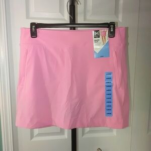 Pink Stretch Skort With Zipper Pockets Size L